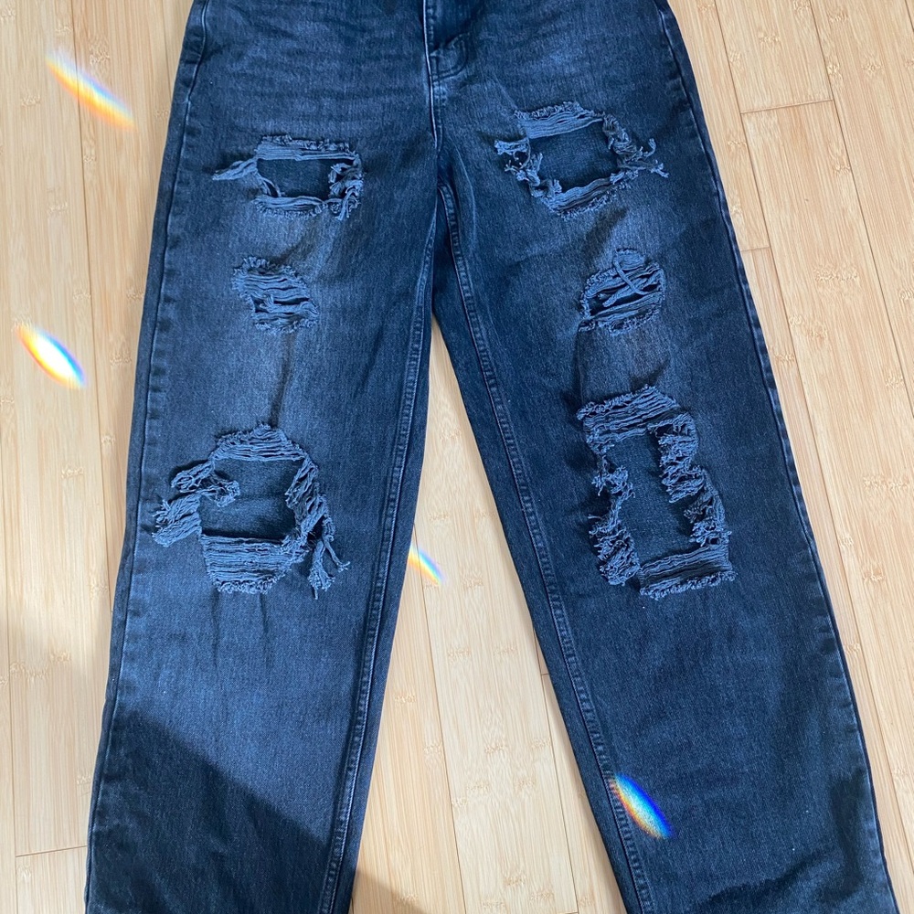 Distressed Denim Jeans